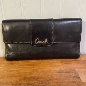 Coach Leather Tri-Fold Wallet
